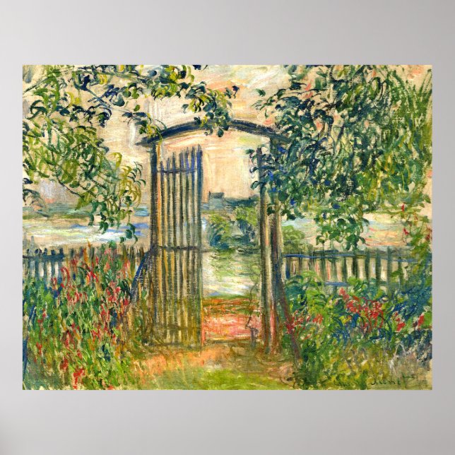 Claude Monet: Garden Grind vid Vetheuil Poster (Framsidan)