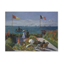Claude Monet - Garden vid Sainte Adresse Art