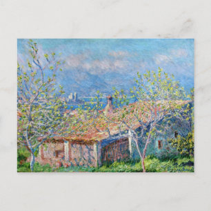 Claude Monet: Gardeners House i Antibes Vykort