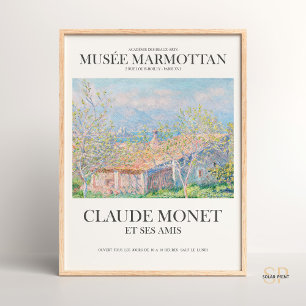 Claude Monet Gardeners House på Antibes Art Print Poster