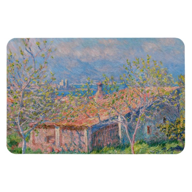 Claude Monet - Gardeners hus i Antibes Magnet (Horisontell)