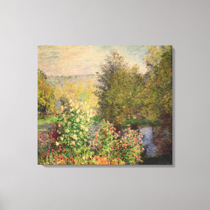 Claude Monet Gardens hörn i Montgeron Canvastryck