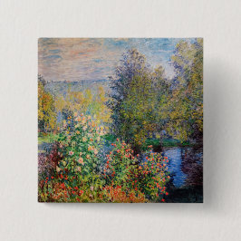 Claude Monet - Gardens hörn i Montgeron Knapp