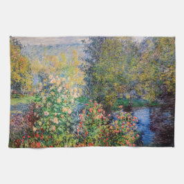 Claude Monet - Gardens hörn i Montgeron Kökshandduk