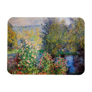 Claude Monet - Gardens hörn i Montgeron Magnet
