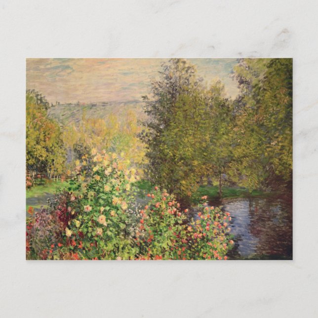 Claude Monet | Gardens hörn i Montgeron Vykort (Framsida)