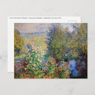 Claude Monet - Gardens hörn i Montgeron Vykort