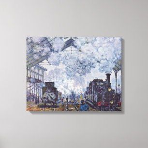 Claude Monet - Gare Sanktt Lazare i Paris Canvastryck