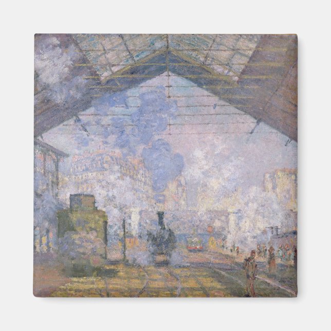 Claude Monet | Gare St. Lazare, 1877 Magnet (Framsidan)