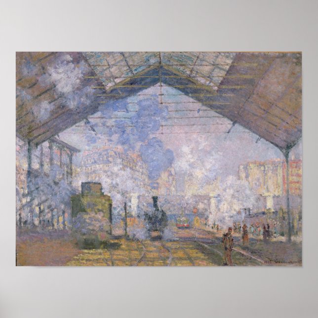 Claude Monet | Gare St. Lazare, 1877 Poster (Framsidan)