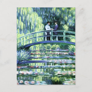 Claude Monet Gay Älskare i Garden Vykort