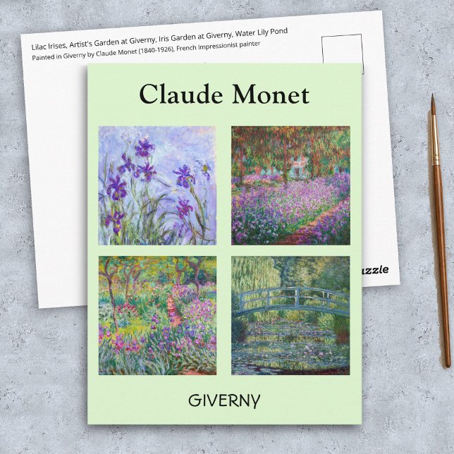 Claude Monet - Giverny Mästerverk Urval Vykort (Skapare uppladdad)
