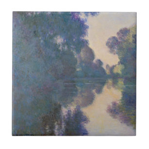 Claude Monet God morgon på Seine nära Giverny Kakelplatta