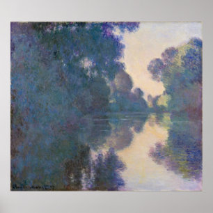 Claude Monet   God morgon på Seine nära Giverny Poster