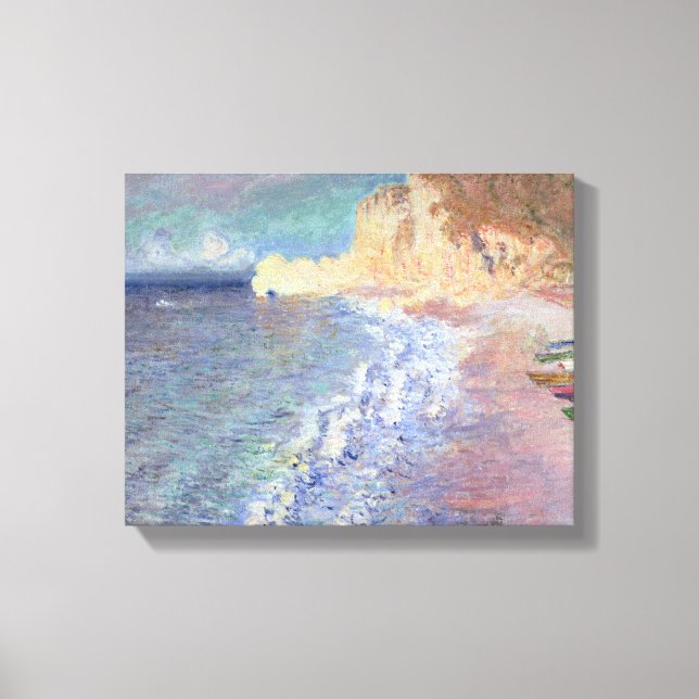 Claude Monet | God morgon vid Etretat Canvastryck (Framsida)