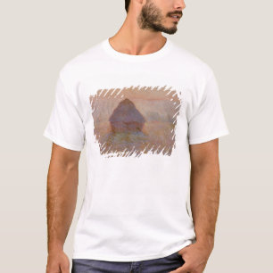Claude Monet   Grainstack, sol i misten T Shirt