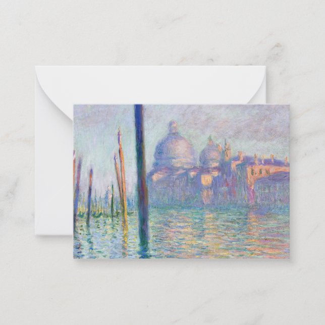 Claude Monet - Grand Canal, Venedig Anteckningskort (Framsida)