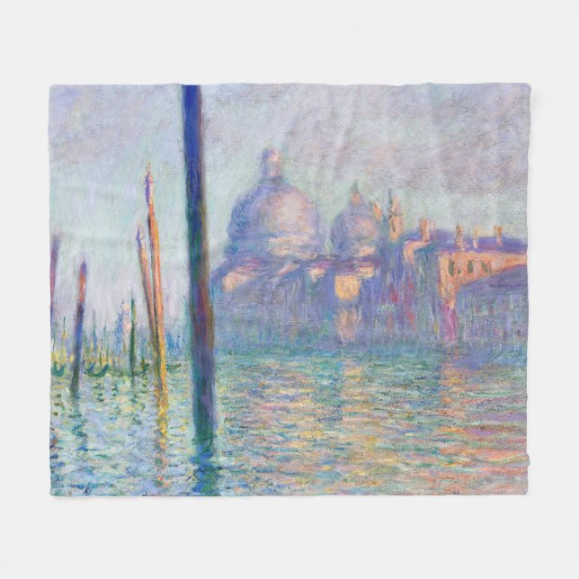 Claude Monet - Grand Canal, Venedig Fleecefilt (Framsidan (Horisontell))