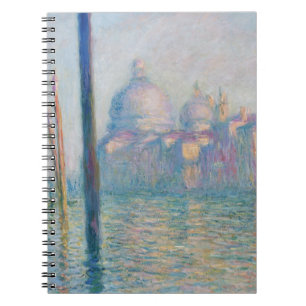 Claude Monet Grand Canal Venedig Italien Resa Anteckningsbok Med Spiral