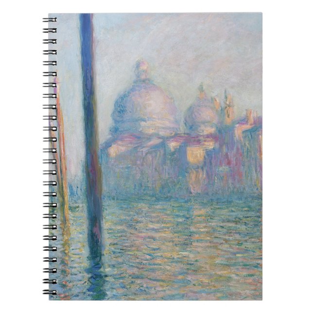 Claude Monet Grand Canal Venedig Italien Resa Anteckningsbok Med Spiral (Framsidan)