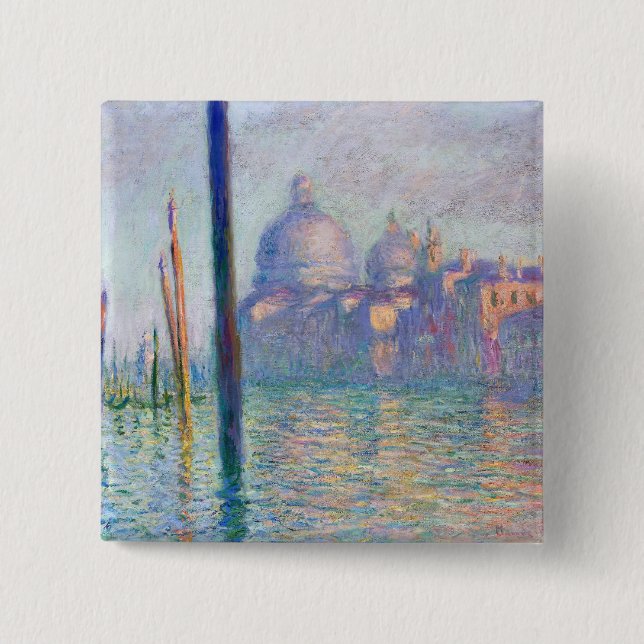 Claude Monet - Grand Canal, Venedig Knapp (Framsida)