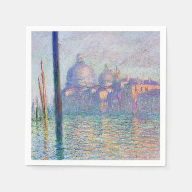 Claude Monet - Grand Canal, Venedig Pappersservett (Framsidan)