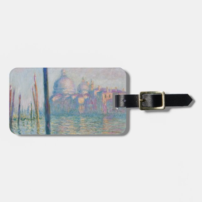Claude Monet Grand Canal Venice Italien Travel Bagagebricka (Horisontell Framsida)
