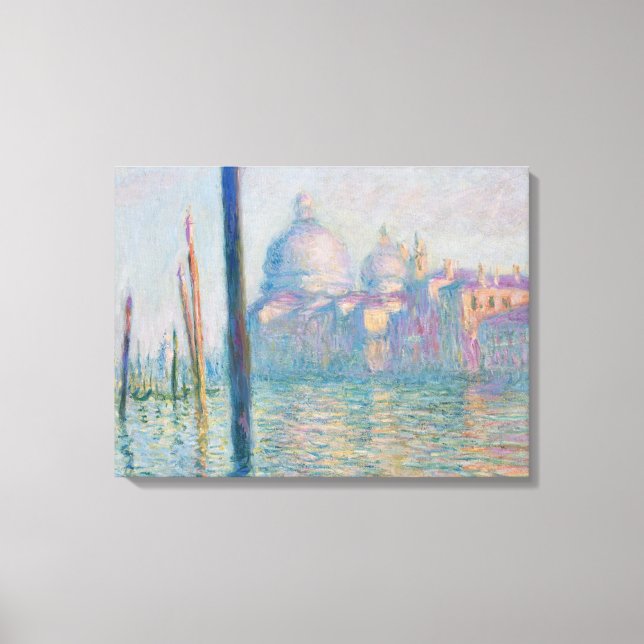 Claude Monet Grand Canal Venice Italien Travel Canvastryck (Framsida)