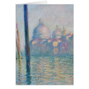 Claude Monet Grand Canal Venice Italien Travel Hälsningskort