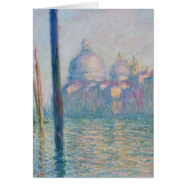Claude Monet Grand Canal Venice Italien Travel Hälsningskort (Framsidan)