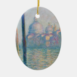 Claude Monet Grand Canal Venice Italien Travel Julgransprydnad Keramik