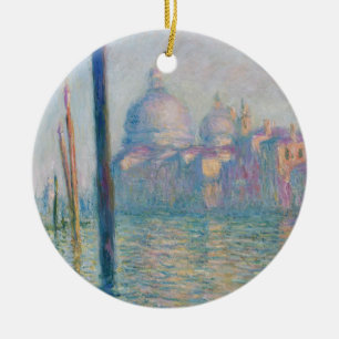 Claude Monet Grand Canal Venice Italien Travel Julgransprydnad Keramik