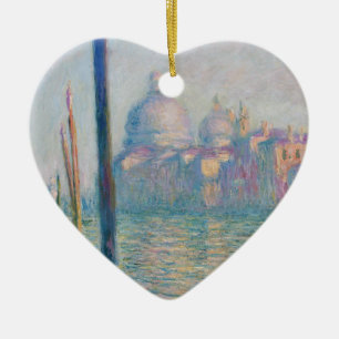 Claude Monet Grand Canal Venice Italien Travel Julgransprydnad Keramik