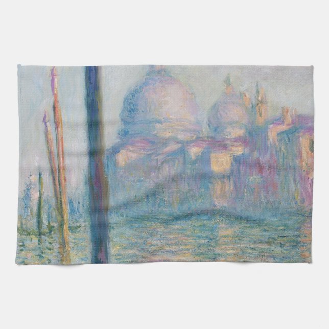Claude Monet Grand Canal Venice Italien Travel Kökshandduk (Horisontell)