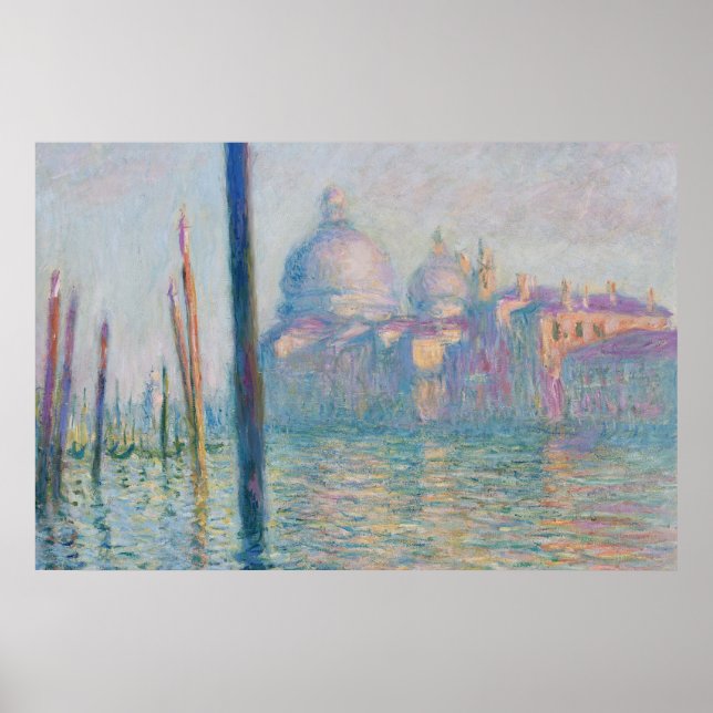 Claude Monet Grand Canal Venice Italien Travel Poster (Framsidan)