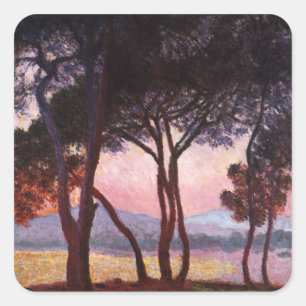 Claude Monet: Gräs Fyrkantigt Klistermärke