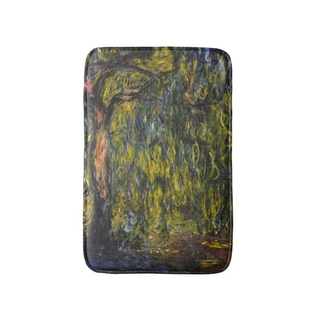 Claude Monet Gråtande Pil Impressionistisk Konst Badrumsmatta (Framsidan (Vertikal))