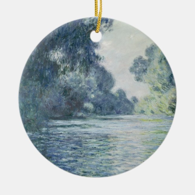 Claude Monet | gren av Seinen nära Giverny Julgransprydnad Keramik (Framsidan)