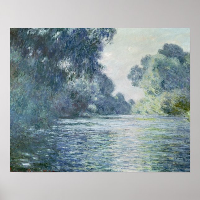 Claude Monet | Gren i Seine nära Giverny Poster (Framsidan)