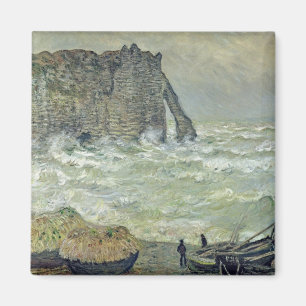 Claude Monet grovt hav på Etretat, 1883 Magnet