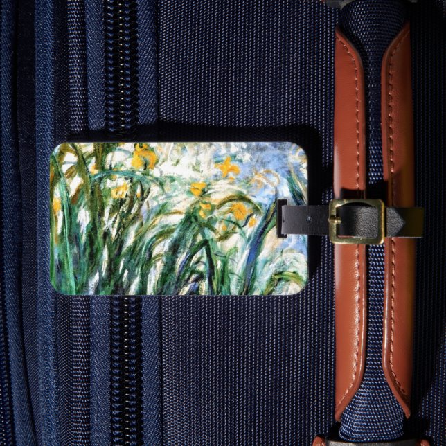 Claude Monet Gula Irisar och Malva 19 Bagagebricka (Framsida Insitu 4)