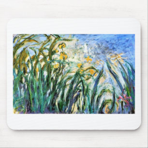 Claude Monet Gult Irises och Malva 19 Musmatta