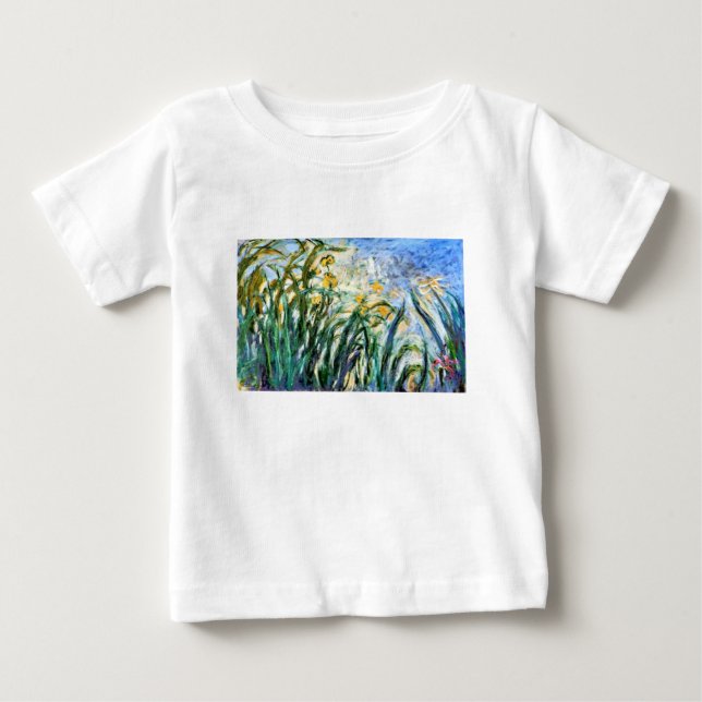 Claude Monet Gult Irises och Malva 19 Tee (Framsida)