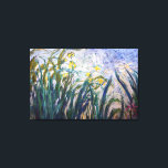 Claude Monet - Gult och Lila Irises Canvastryck<br><div class="desc">Gult och Lila Irises/Iris jaunes et mauves - Claude Monet,  Oil on Canvas,  1924-1925</div>