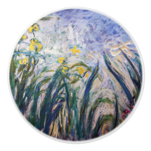 Claude Monet - Gult och Lila Irises Knopp