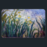 Claude Monet - Gult och Lila Irises Magnet<br><div class="desc">Gult och Lila Irises/Iris jaunes et mauves - Claude Monet,  Oil on Canvas,  1924-1925</div>