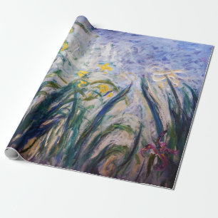 Claude Monet - Gult och Lila Irises Presentpapper