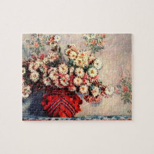 Claude Monet har fortfarande livstidsrysanteman Pussel