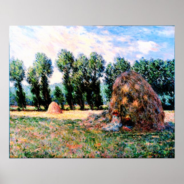 Claude Monet - Haystack på Giverny Poster (Framsidan)