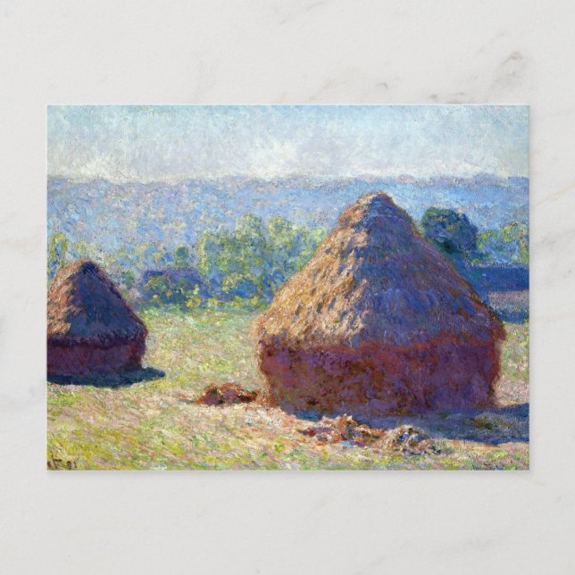 Claude Monet Haystack, Sommaren Vykort (Framsida)